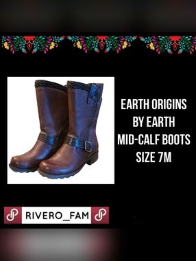 EARTH ORIGINS BY EARTH | MID-CALF BOOTS | SIZE 7M